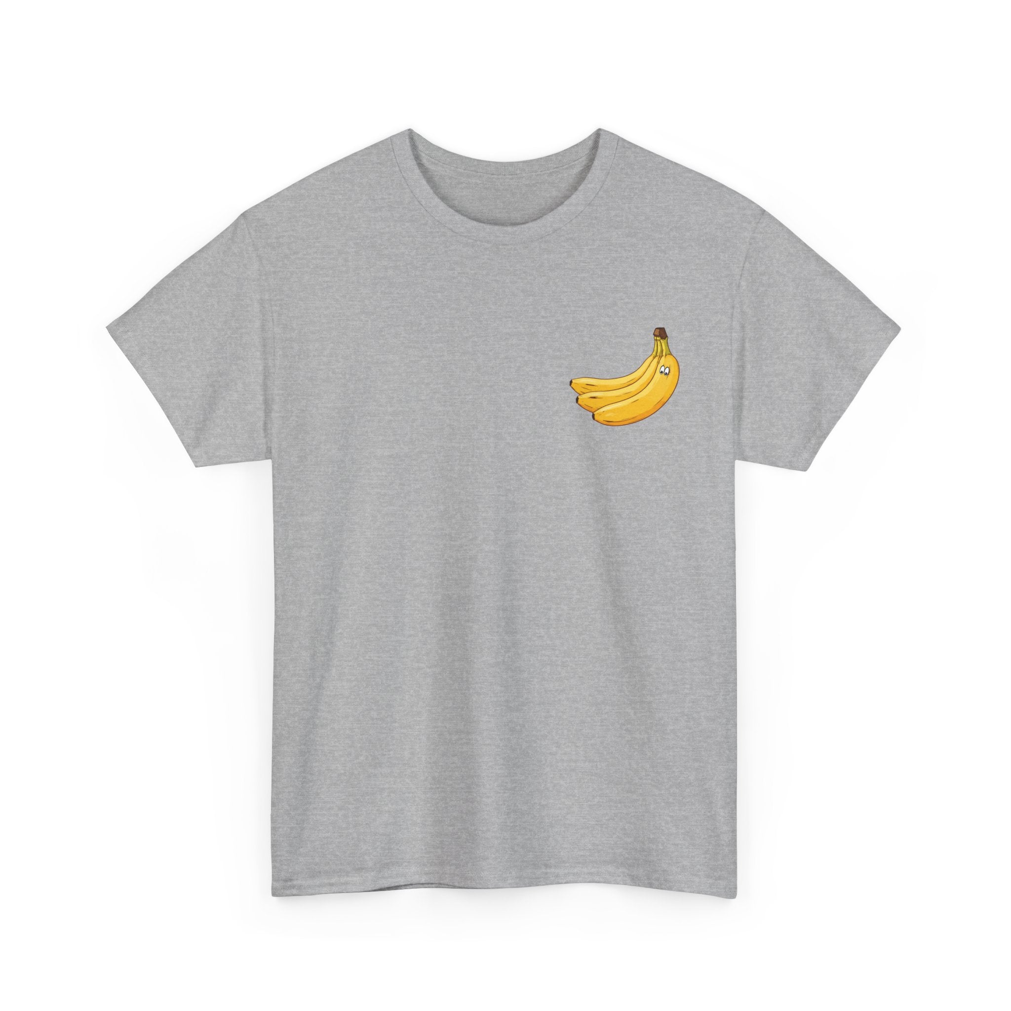 Lustige Banane wirft Schale