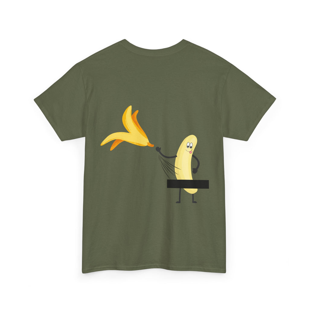 T-Shirt — Lustige Banane wirft Schale