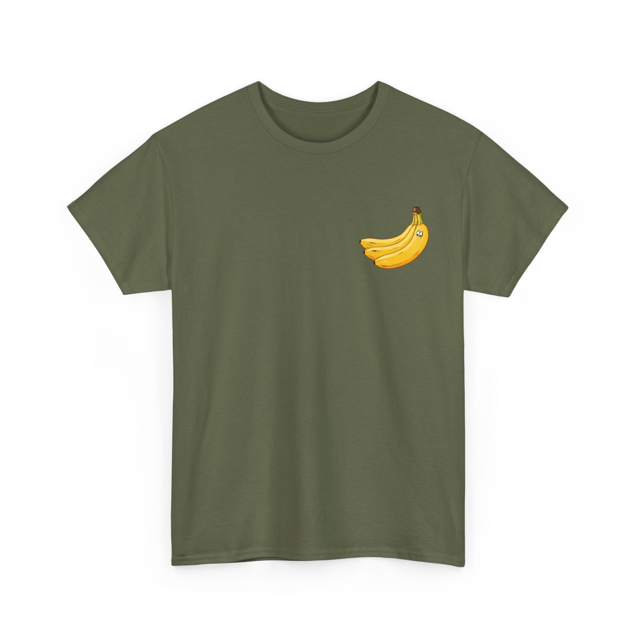 Lustige Banane wirft Schale