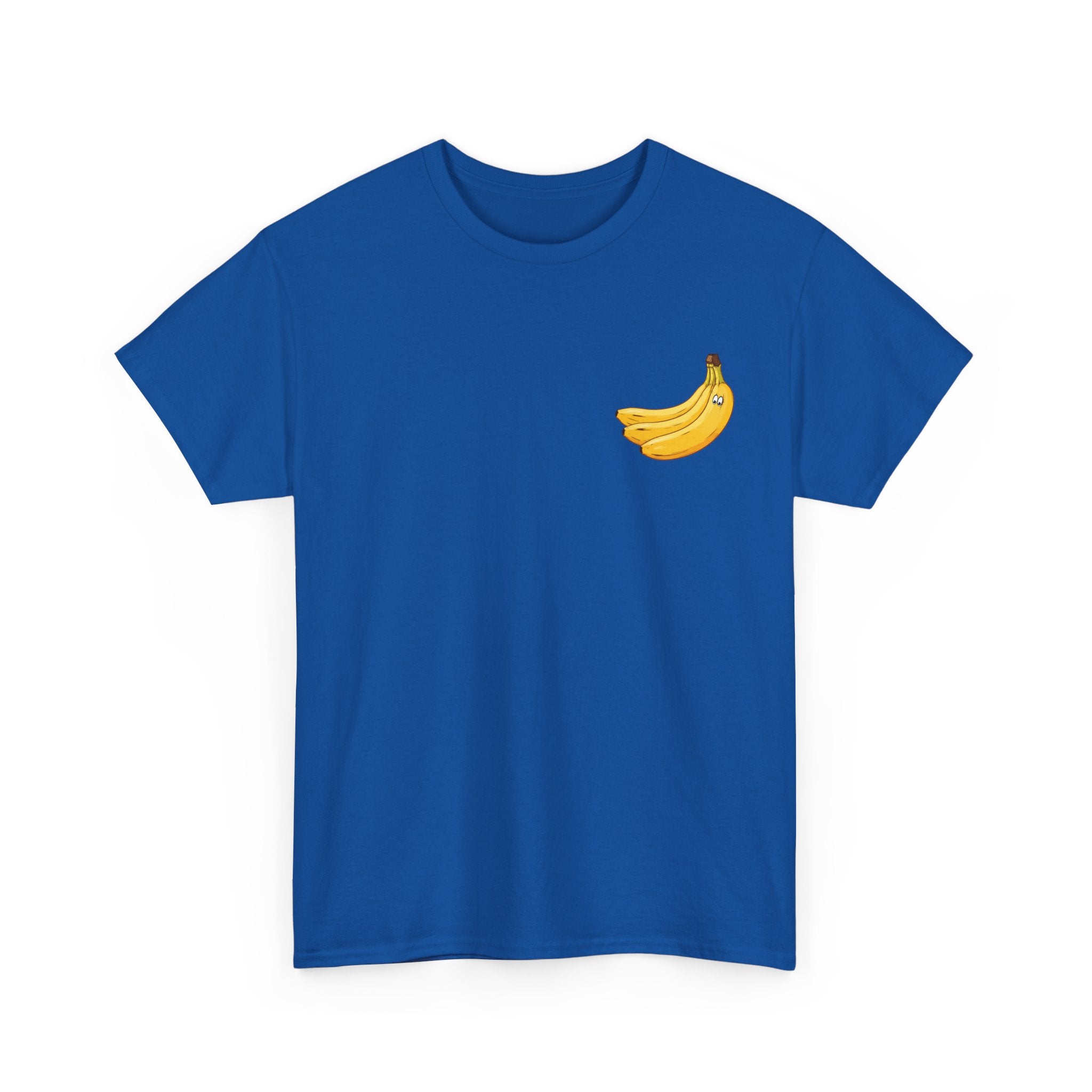 Lustige Banane wirft Schale